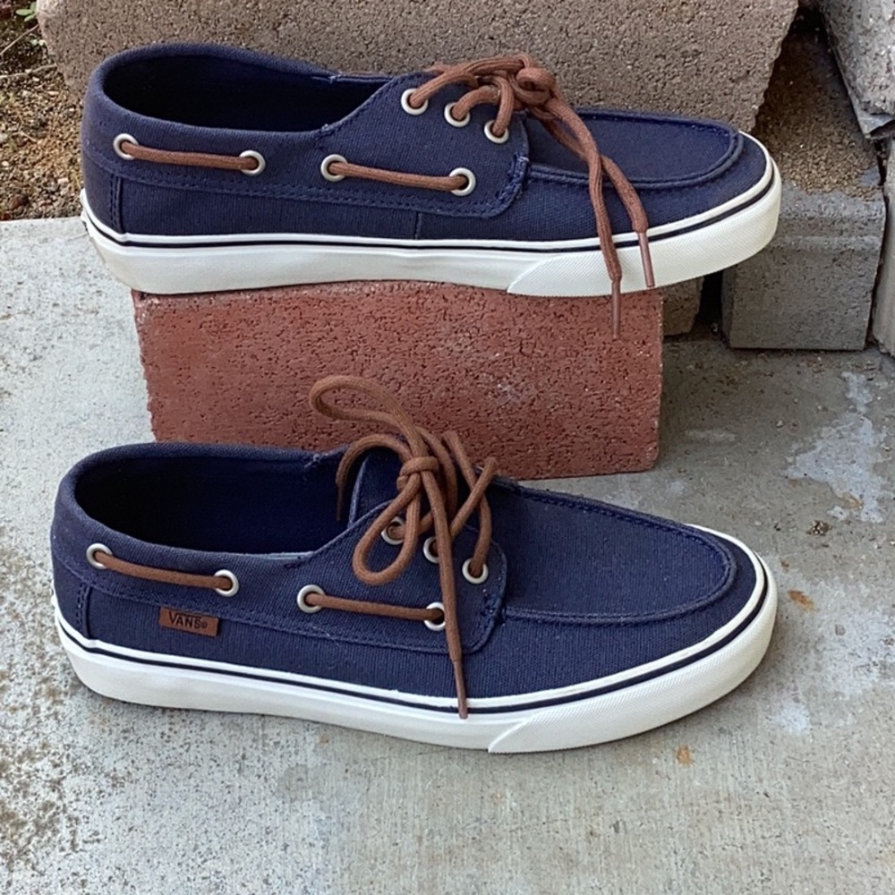 Vans Boat shoes Blue and Brown